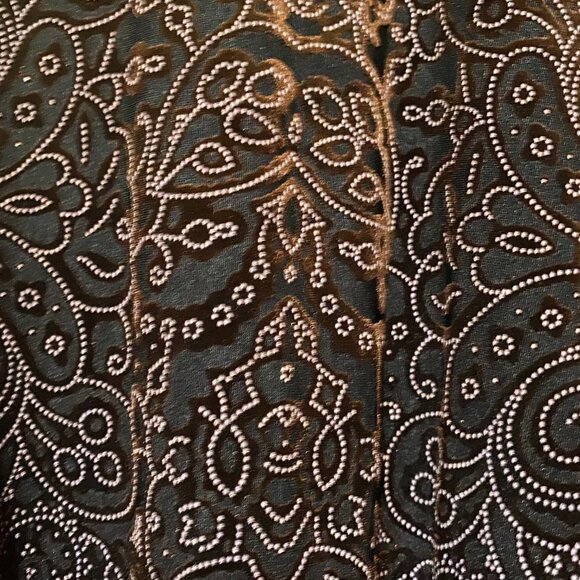 NWT - Dialogue long sleeve, brown tunic w/gold designs, size 3X - Picture 4 of 13